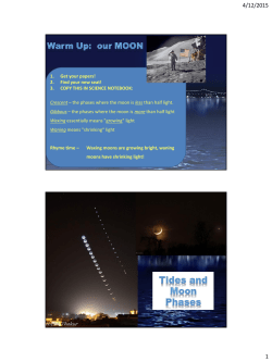 Tides and Moon Phases