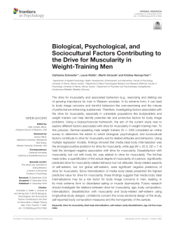 Biological, Psychological, and Sociocultural Factors