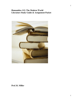 Humanities 112_Literature_Study_Packet_fall_2014