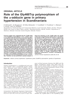 Role of the Gly460Trp polymorphism of the