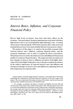 Interest Rates, Inflation, and Corporate Financial Policy
