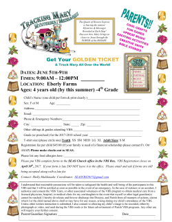 Get Your GOLDEN TICKET TIMES: 9:00AM &ndash; 12:00PM LOCATION