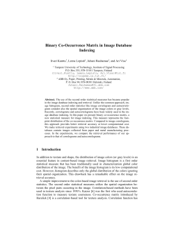 Binary Co-Occurrence Matrix in Image Database Indexing