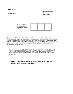 Spring 07 Final - The University of Texas at Austin