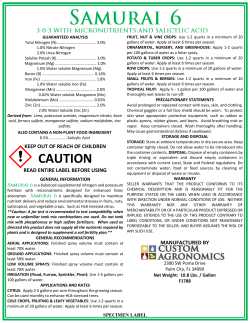 Label - Custom Agronomics