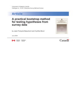A practical bootstrap method for testing hypotheses from survey data