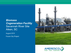 Biomass Cogeneration Facility Savannah River Site Aiken, SC