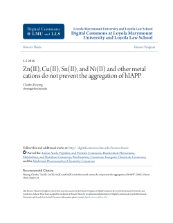 Zn(II), Cu(II), Sn(II), and Ni(II)