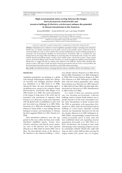 High environmental niche overlap between the fungus