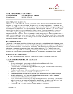 Family Engagement Specialist
