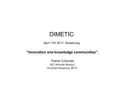 Cohendet Dimetic 2011