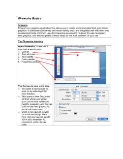 Fireworks Basics - Transformative Designs