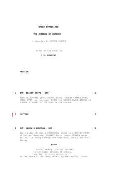 HARRY POTTER AND THE CHAMBER OF SECRETS screenplay