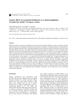 Genetic effects of a persistent bottleneck on a natural population of