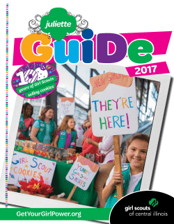 2017 Juliette Guide - Girl Scouts of Central Illinois