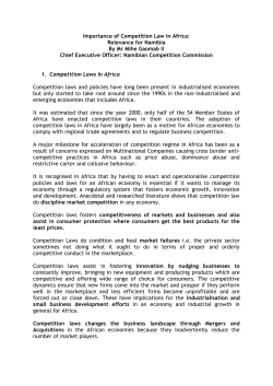 Importance of Competition Law in Africa