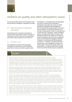 3 Ambient air quality and other atmospheric issues