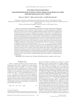 Experimental hydration of natural volcanic