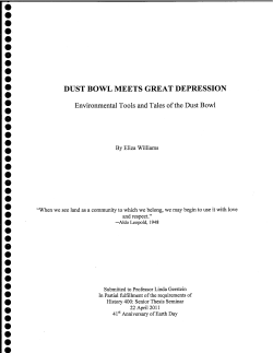 dust bowl meets great depression