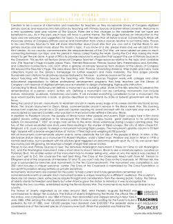 THE SOuRCE MONuMENTS OCTOBER 2011 ISSuE 42