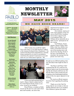 May 2015 - Elderly Housing Management Corporation