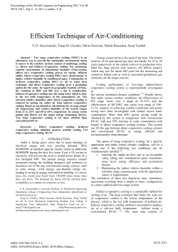 Efficient Technique of Air-Conditioning