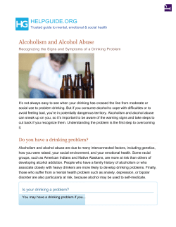 Alcoholism and Alcohol Abuse