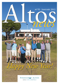 no 93 . January 2012 - Pinheiros Altos Golf Resort