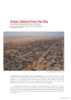 Urban Sahara from the Sky: How Global