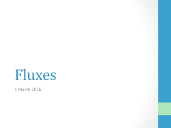 1 Mar - Fluxes