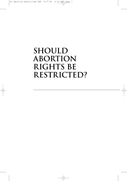 Should Abortion Rights Be Restricted?