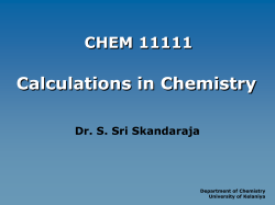 CHEM 11111_2013_04_19 - the Faculty of Science, University of