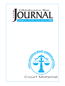july 15 merged - Oklahoma Bar Association