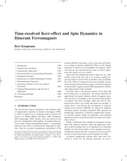 Time-resolved Kerr-effect and spin dynamics in itinerant ferromagnets