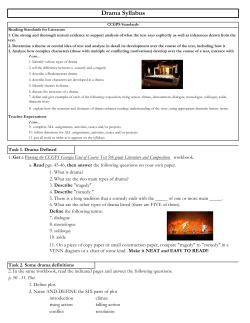 2Drama syllabus