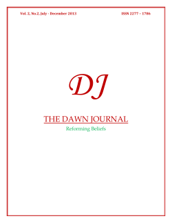 the dawn journal