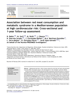 Nutr Metab Cardiovasc Dis. 2012