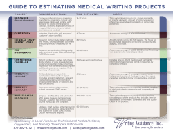 Estimating Med Writing Projects