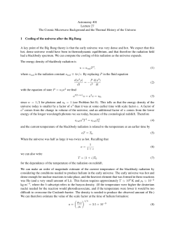 The cosmic microwave background and the thermal history of the