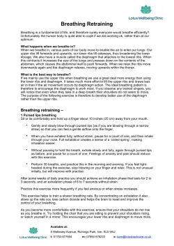Breathing retraining