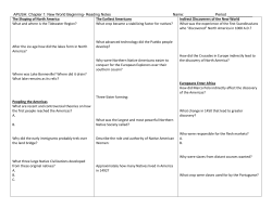 APUSH: Chapter 1: New World Beginning