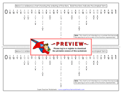 Below is a reference chart showing the ordering of fractions. Bold
