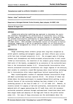 Linked-atom molecular modelling was employed to determine the