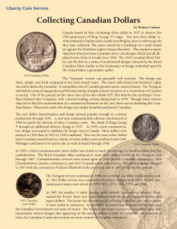 Collecting Canadian Dollars