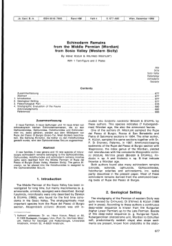 Echinoderm Remains from the Middle Permian (Wordian) from