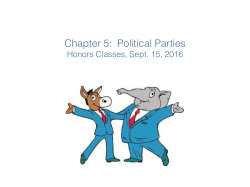 Chapter 5: Political Parties - McGill