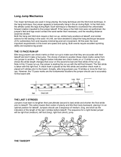 Long Jump Mechanics