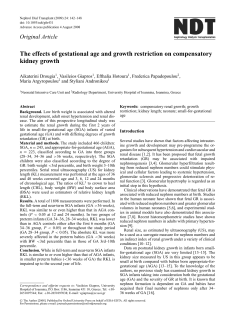 The effects of gestational age and growth restriction