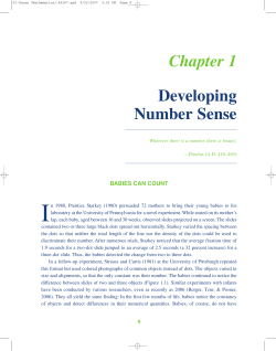 Chapter 1 Developing Number Sense