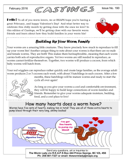How many hearts does a worm have?
